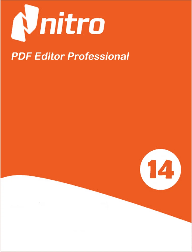 Nitro Pro 14 PDF Editor Professional Logo Orange
