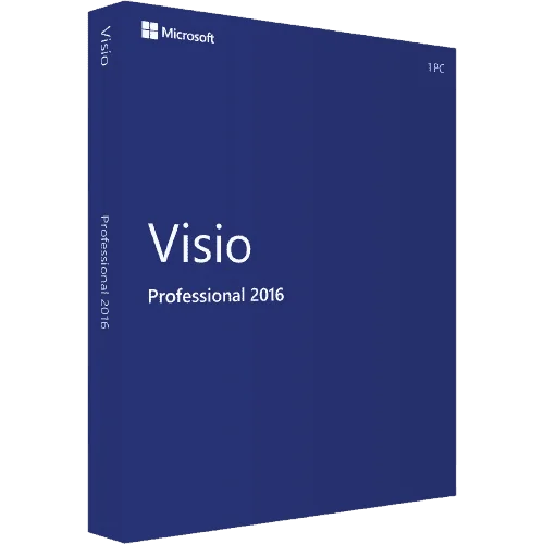 Verpackung von Microsoft Visio Professional 2016 Software