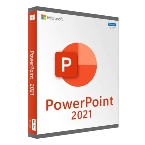 Microsoft PowerPoint 2021 Softwarebox für Windows Computer