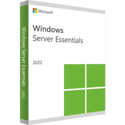 Produktverpackung von Microsoft Windows Server Essentials 2022